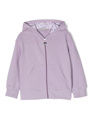 Moncler Enfant zip-fastening long-sleeve hoodie - Purple