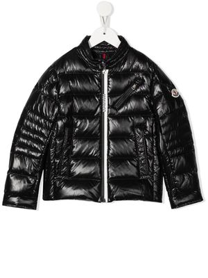 Moncler Enfant zip-up padded jacket - Black