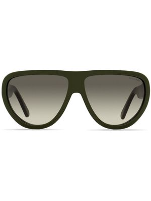 Moncler Eyewear Anodize oversized-frame sunglasses - Green
