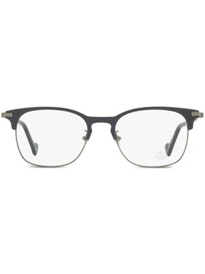 Moncler Eyewear contrasting-bridge rectangular-frame glasses - Grey