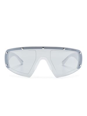 Moncler Eyewear Cycliste tinted oversize sunglasses - White