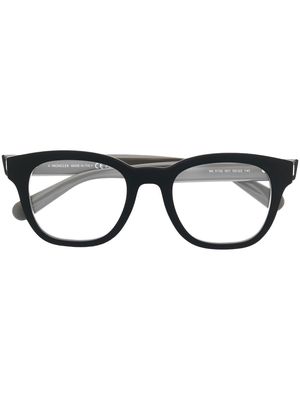Moncler Eyewear logo-plaque glasses - Black