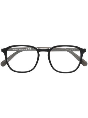 Moncler Eyewear logo-print square-frame glasses - Black