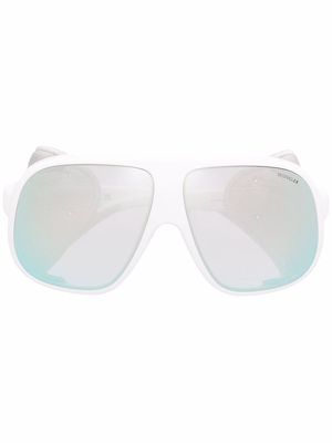 Moncler Eyewear mask-frame sunglasses - White