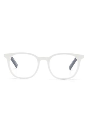 Moncler Eyewear ML5207 two-tone square-frame glasses - White