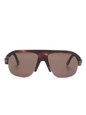 Moncler Eyewear pilot-frame sunglasses - Brown