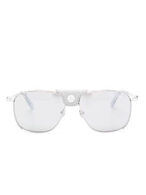 Moncler Eyewear rectangle-frame sunglasses - Silver