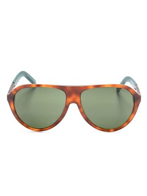 Moncler Eyewear Roque pilot-frame sunglasses - Green