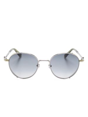 Moncler Eyewear round-frame mirrored sunglasses - Green