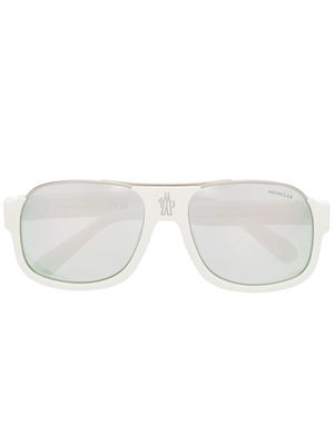 Moncler Eyewear square tinted sunglasses - White