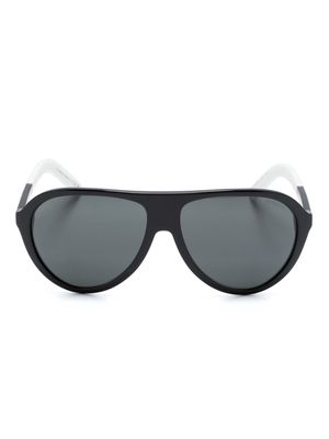 Moncler Eyewear two-tone pilot-frame sunglasses - Black