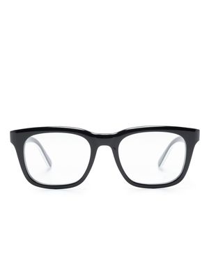 Moncler Eyewear two-tone wayfarer-frame glasses - Black