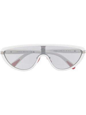 Moncler Eyewear Vitesse shield sunglasses - White