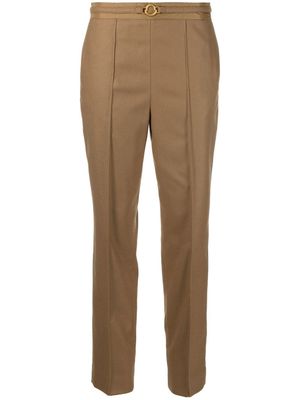 Moncler flannel tailored trousers - Neutrals