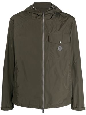 Moncler Fuyue logo-patch jacket - Green