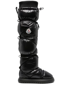 Moncler Gaia knee-high snow boots - Black