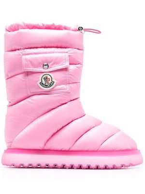 Moncler Gaia pocket mid-calf snow boots - Pink