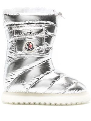 Moncler Gaia Pocket padded snow boots - Silver