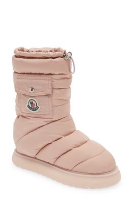 Moncler Gaia Pocket Puffer Snow Boot in Light Pink