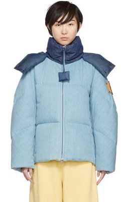 Moncler Genius 1 Moncler JW Anderson Blue Whinfell Down Jacket