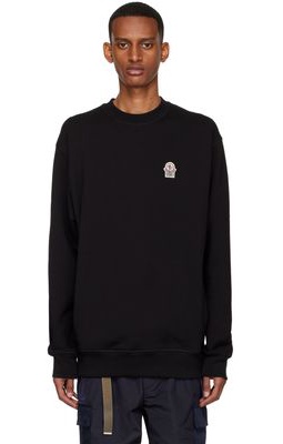 Moncler Genius Black Cotton Sweatshirt