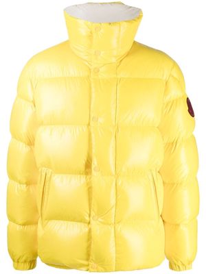 Moncler Genius high-neck padded jacket - Yellow