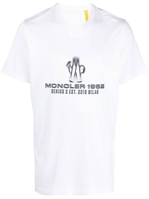 Moncler Genius logo-print short-sleeve T-shirt - White