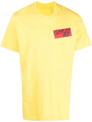 Moncler Genius logo-print short-sleeve T-shirt - Yellow