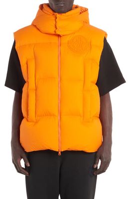 Moncler Genius Moncler 9 Roc Nation Apus Hooded Down Vest in Orange
