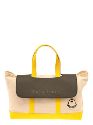 Moncler Genius Multicolor Tote Bag With Moncler X Palm Angels Patch In Canvas Woman