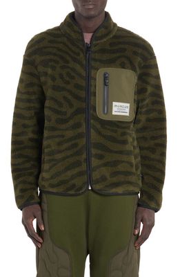 Moncler Genius x Salehe Bembury Zip Fleece Jacket in Green