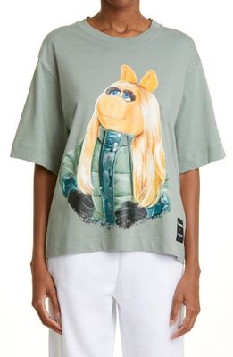 Moncler Genius x The Muppets Miss Piggy Graphic Tee in Sage