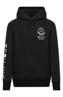Moncler Genius x Undefeated 2 Moncler 1952 Logo Hoodie in Black