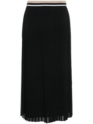 Moncler georgette pleated skirt - Black