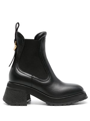 Moncler Gigi 70mm leather Chelsea boots - Black