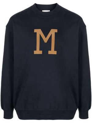 Moncler graphic-print cotton sweatshirt - Blue