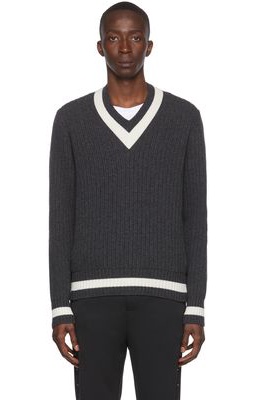 Moncler Gray Wool Sweater