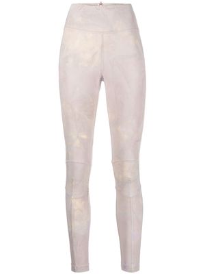 Moncler Grenoble abstract pattern leggings - Neutrals
