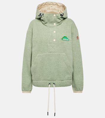 Moncler Grenoble Appliqué fleece hoodie