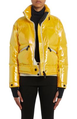Moncler Grenoble Biche Down Puffer Jacket in Yellow