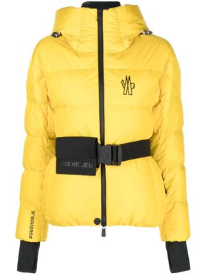 Moncler Grenoble Bouquetin belted puffer jacket - Yellow