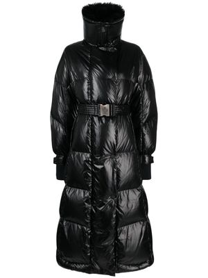 Moncler Grenoble Combovin faux-fur collar belted coat - Black