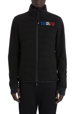 Moncler Grenoble Crepol Down Puffer Jacket in Black