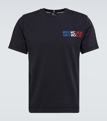 Moncler Grenoble Day-Namic Tricolor logo cotton T-shirt
