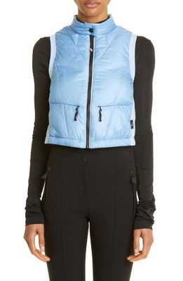 Moncler Grenoble DayNamic Quilted Down & Jersey Vest in Blue