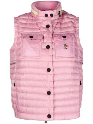 Moncler Grenoble Daynamic quilted-finish gilet - Pink