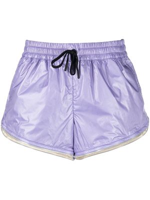 Moncler Grenoble drawstring track shorts - Purple