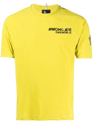Moncler Grenoble Grenoble graphic-print T-shirt - Yellow