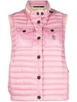 Moncler Grenoble Gumiane quilted gilet - Pink