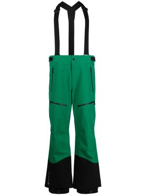 Moncler Grenoble high-waist ski trousers - Green